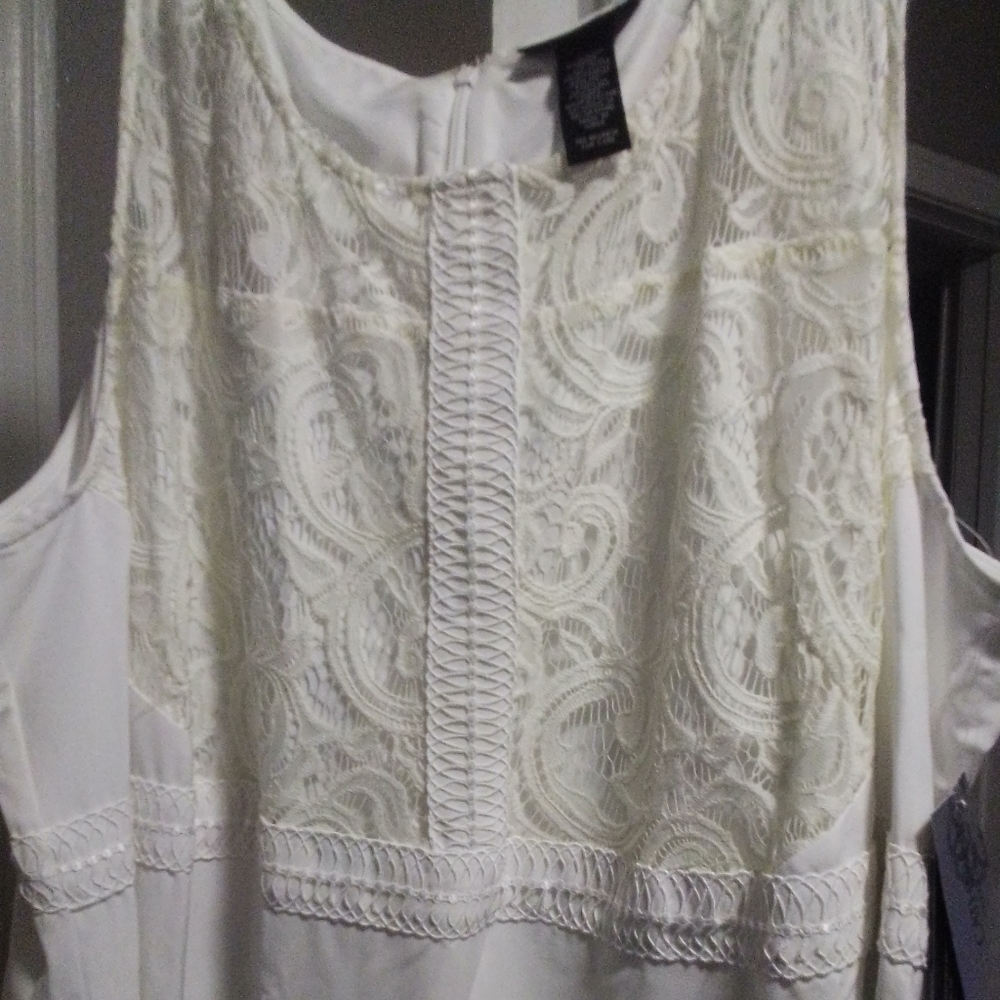 White with Lace Dress